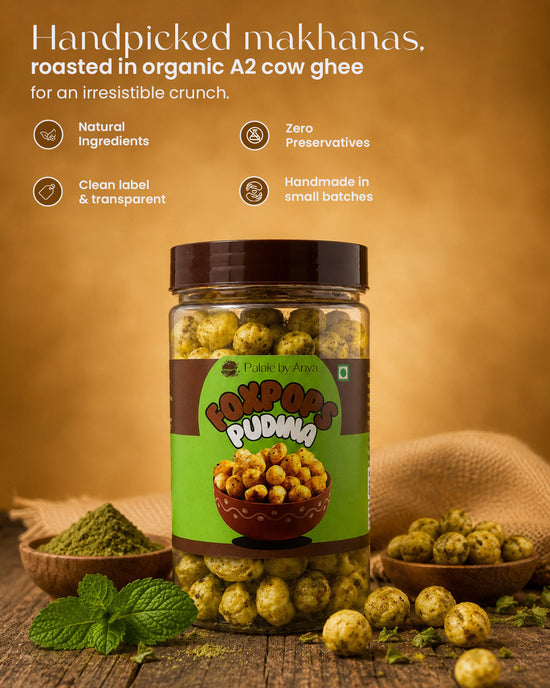 Pudina Foxpops – Roasted Makhana Snack