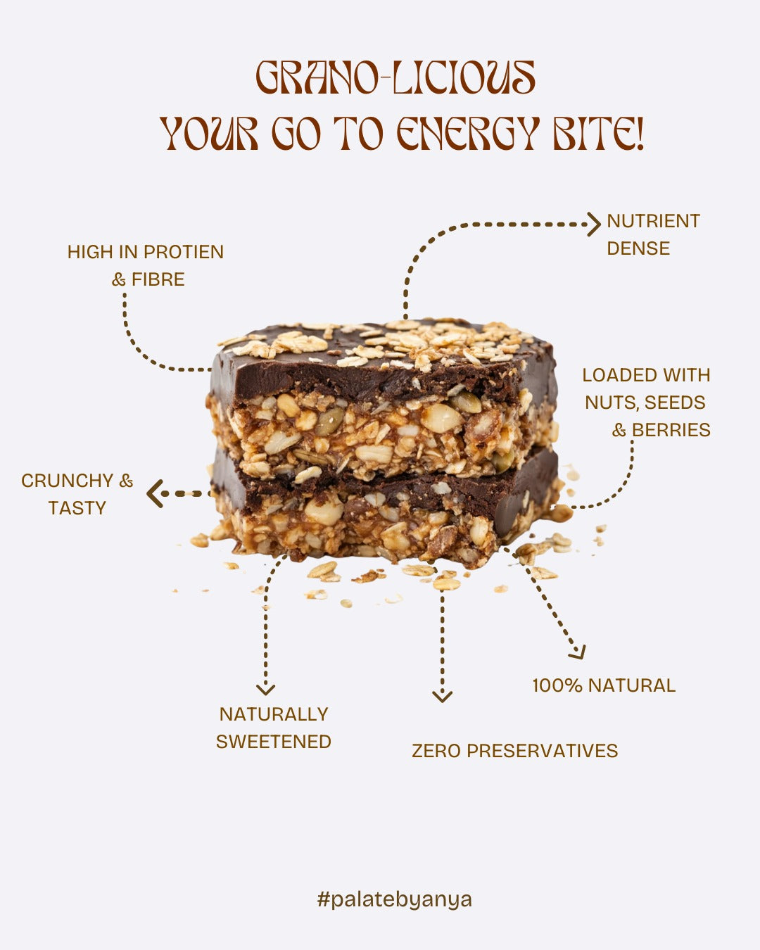 Granolucious (Baked Nut & Seed Energy Bites Pack of 8 and 12)